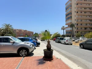 Vistas al mar y montaña desde la terraza del estudio Calypso 1, Mijas Costa